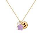 Personalized Initial Flower Girl Bracelet & Necklace Set - Glaxias