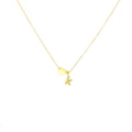 Personalized Initial Heart Charm Necklace - Glaxias