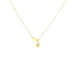 Personalized Initial Heart Charm Necklace - Glaxias