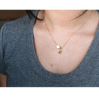 Personalized Initial Heart Charm Necklace - Glaxias