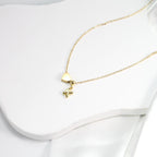 Personalized Initial Heart Charm Necklace - Glaxias