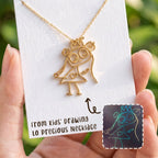 Personalized Kids Drawing Necklace - Glaxias