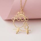 Personalized Kids Drawing Necklace - Glaxias