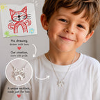 Personalized Kids Drawing Necklace - Glaxias