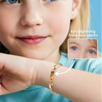 Personalized Kids Eye Engraved ID Bar Bracelet - Glaxias