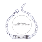 Personalized Kids Eye Engraved ID Bar Bracelet - Glaxias