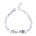 Personalized Kids Eye Engraved ID Bar Bracelet - Glaxias