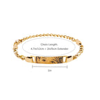 Personalized Kids Eye Engraved ID Bar Bracelet - Glaxias