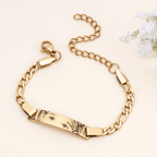 Personalized Kids Eye Engraved ID Bar Bracelet - Glaxias