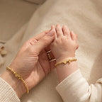 Personalized Kids Gold Bead Initial Bracelet - Glaxias