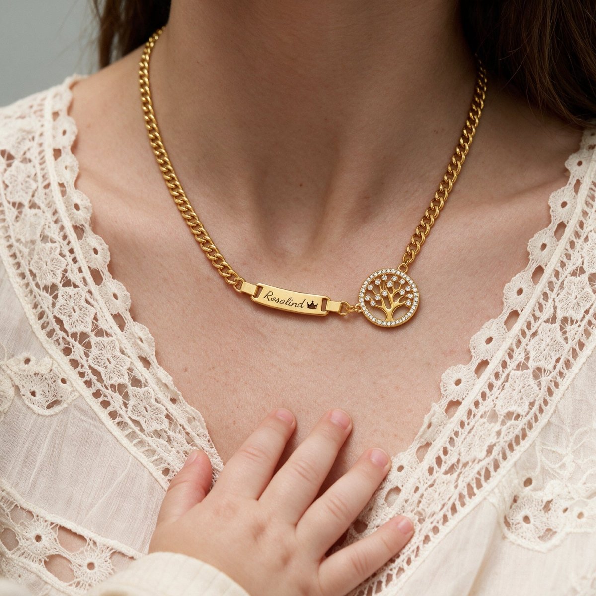 Personalized Kids Symbol Cuban Link Name Bracelet, Necklace or Set - Glaxias