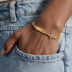 Personalized Kids Symbol Cuban Link Name Bracelet, Necklace or Set - Glaxias