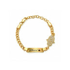 Personalized Kids Symbol Cuban Link Name Bracelet, Necklace or Set - Glaxias