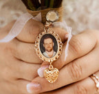 Personalized Memorial Bouquet Charm with Custom Photos - Glaxias