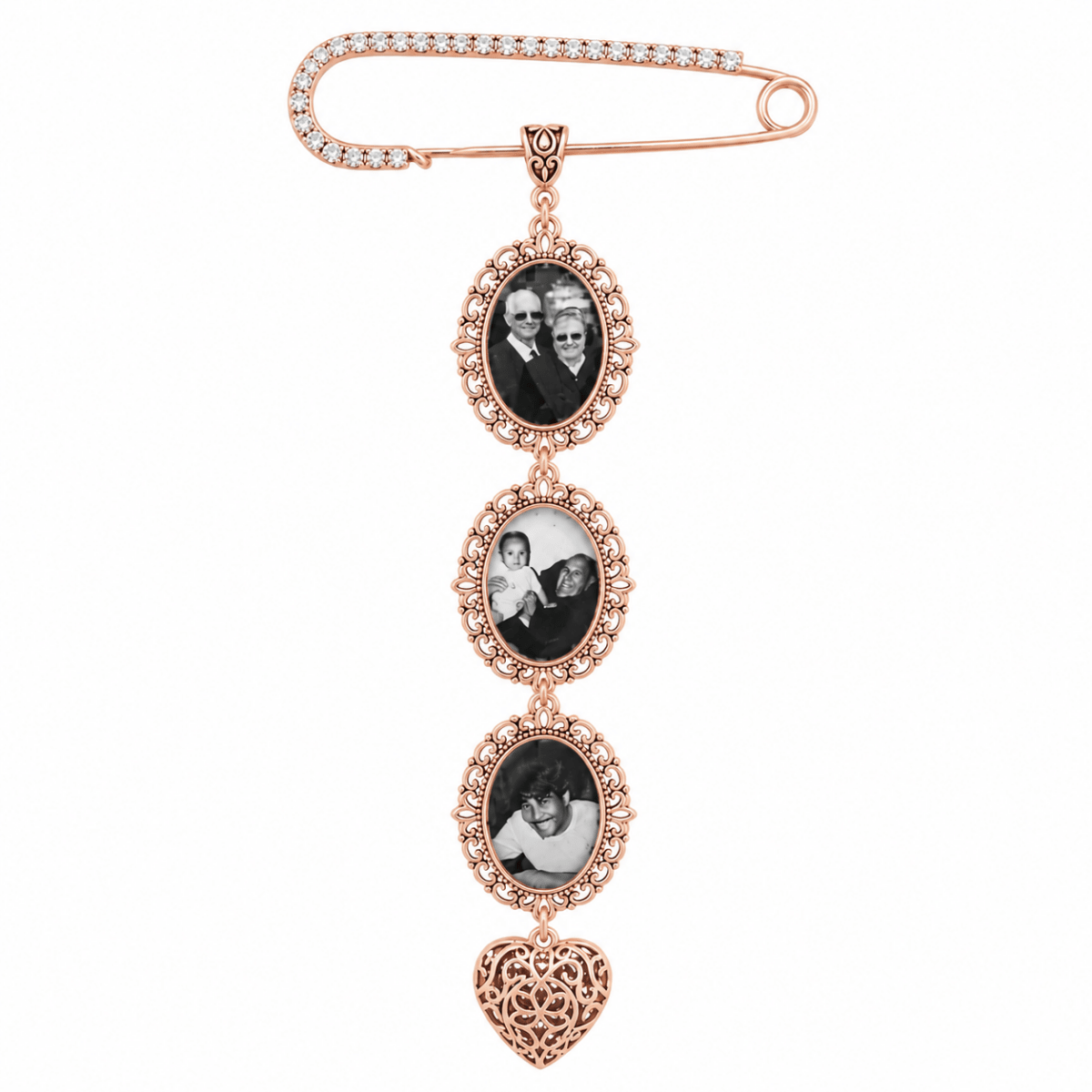 Personalized Memorial Bouquet Charm with Custom Photos - Glaxias