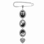 Personalized Memorial Bouquet Charm with Custom Photos - Glaxias