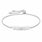 Personalized Mother & Daughter Pearl Heart Bracelet - Glaxias