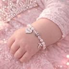 Personalized Name Baby 1st Birthday Bracelet - Glaxias