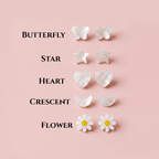 Personalized Name Necklace with Mother of Pearl Letter Beads for Girls - Glaxias