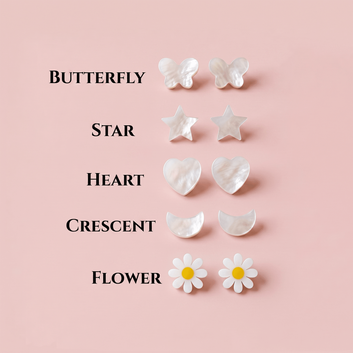 Personalized Name Necklace with Mother of Pearl Letter Beads for Girls - Glaxias