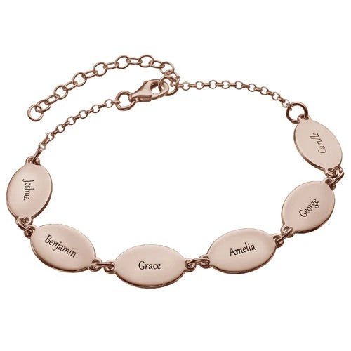 Personalized Name Oval Bracelet - Glaxias