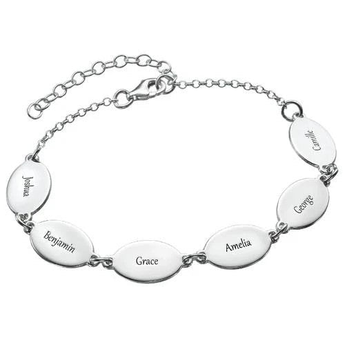 Personalized Name Oval Bracelet - Glaxias