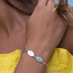 Personalized Name Oval Bracelet - Glaxias