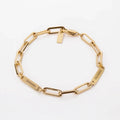 Personalized Name Paperclip Bracelet - Glaxias