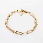 Personalized Name Paperclip Bracelet - Glaxias