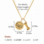 Personalized Pet Photo Name & Birthstone Necklace - Glaxias