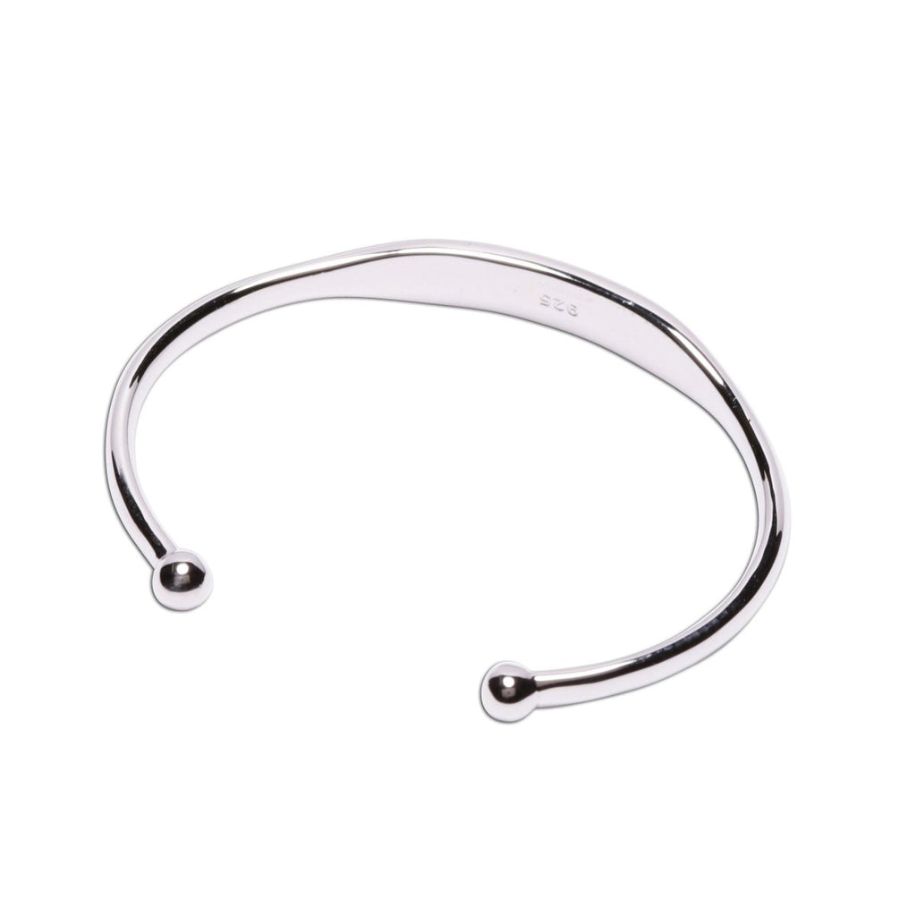 Personalized Sterling Silver Children's Bangle Bracelet - Glaxias