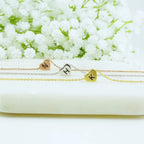 Personalized Tiny Heart Baby Initial Bracelet - Glaxias