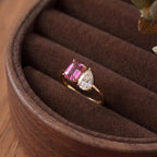 Personalized Toi Et Moi Birthstone Ring for Couples - Glaxias