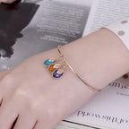 Pesonalized Family Birthstone and Initial Bangle - Glaxias