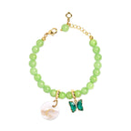 Pesonalized Girls Initial and Birthstone Gemstone Bracelet - Glaxias