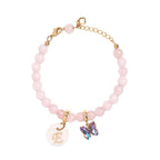 Pesonalized Girls Initial and Birthstone Gemstone Bracelet - Glaxias