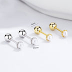 Petite Radiance Pearl Girls Stud Earrings - Glaxias