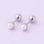 Petite Radiance Pearl Girls Stud Earrings - Glaxias