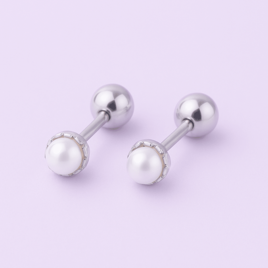 Petite Radiance Pearl Girls Stud Earrings - Glaxias