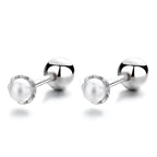 Petite Radiance Pearl Girls Stud Earrings - Glaxias