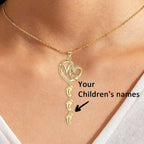 S925 Persenalized Mother's Day Necklace with Feet - Glaxias