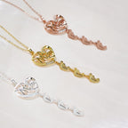 S925 Persenalized Mother's Day Necklace with Feet - Glaxias