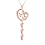 S925 Persenalized Mother's Day Necklace with Feet - Glaxias