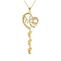 S925 Persenalized Mother's Day Necklace with Feet - Glaxias