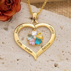 S925 Personalized Mother's Day Heart Necklace - Glaxias