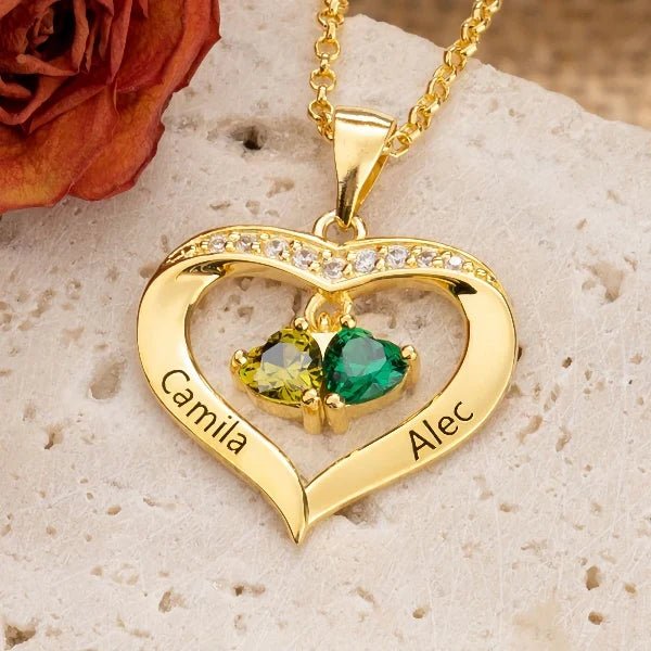 S925 Personalized Mother's Day Heart Necklace - Glaxias
