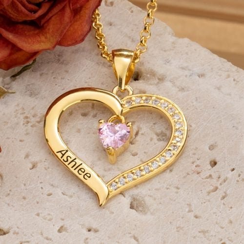 S925 Personalized Mother's Day Heart Necklace - Glaxias