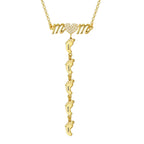 S925 Personalized Mother's Day Necklace With Baby Feet - Glaxias