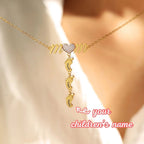 S925 Personalized Mother's Day Necklace With Baby Feet - Glaxias