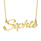 Sterling Silver Personalized Name Necklace - Glaxias